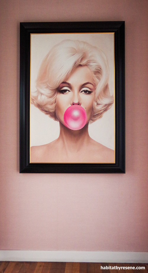 Resene pink hallway
