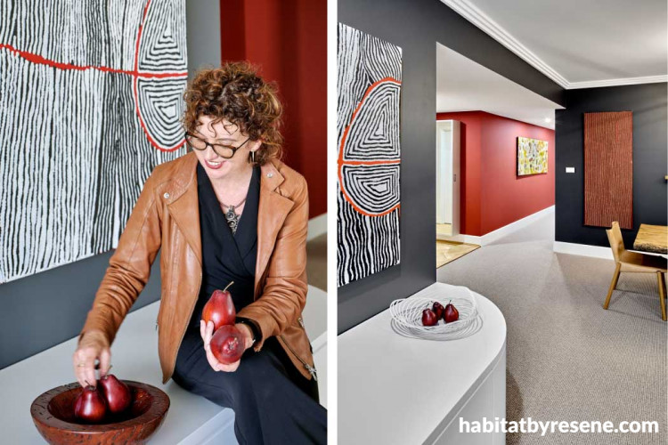 Rich colours on walls of home