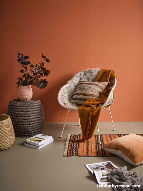 Warm tones in this room creates perfect relaxing space