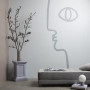 Cool, relaxing space painted in light tones