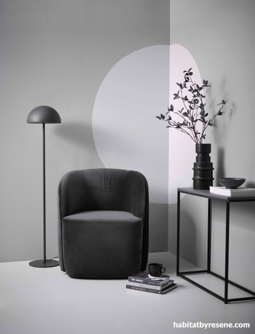 Hypnotizing grey toned space stands out