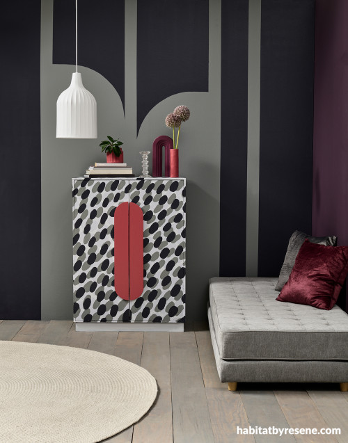 Living area, living area featuring Resene Revolver and Resene Gunsmoke