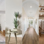 Collage of rooms featuring white neutral walls