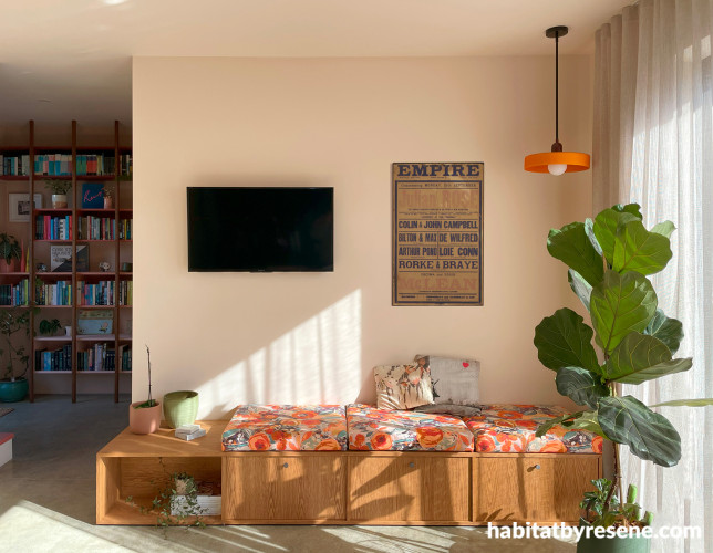 Living area, living area featuring Resene Despacito