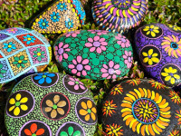 Painting happiness one rock at a time