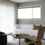 A Living room painted in Resene Half Sea Fog