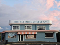 Making whey for Whitestone Cheese Co’s playfully fresh design
