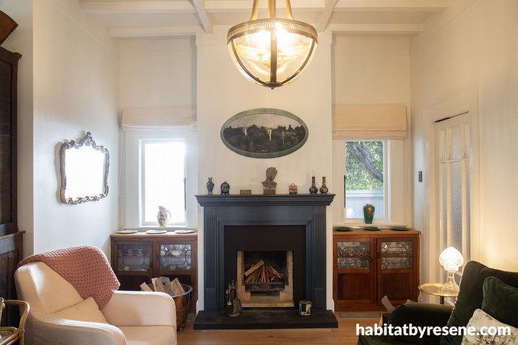 Living room, neutral living room, white living room featuring Resene Quarter Linen