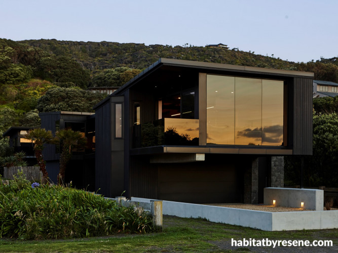 Exterior, exterior featuring Resene Woodsman Pitch Black