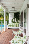 Makeup artist gives her villa a character makeover with bold pops of colour including blush pink