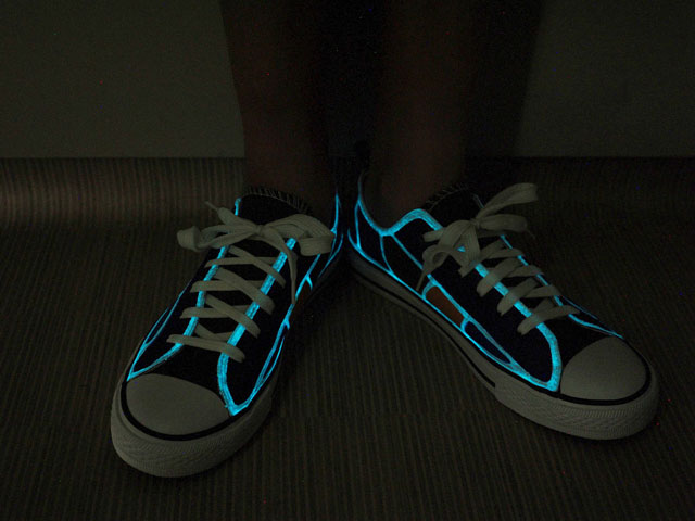 Make a pair of colourful glow-in-the-dark shoes | Habitat by Resene