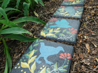 Step into colour: DIY stepping stones for your garden