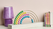 Counting in colour: DIY rainbow abacus photo
