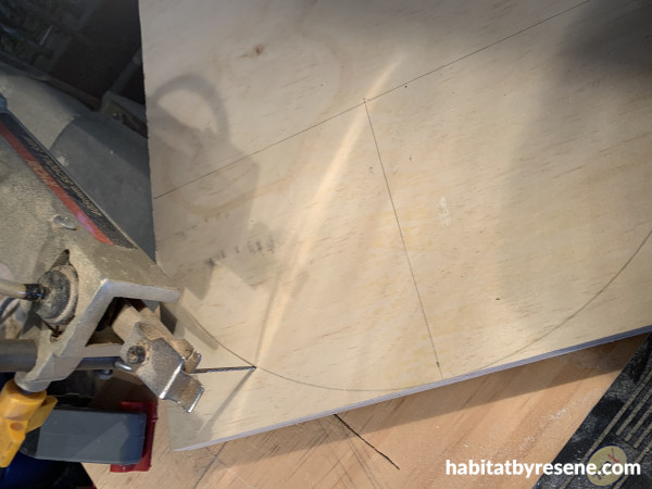 a saw cutting wood