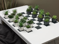 How to make a garden checkers table 