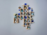 Make a wood-stained shelf to display your trinkets Make a wood-stained shelf to display your trinkets