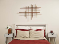 Make a DIY shimmering dowel artwork