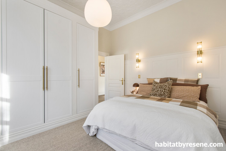 Bedroom, white bedroom, neutral bedroom, bedroom featuring Resene Alpaca