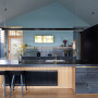 Kitchen, blue kitchen, kitchen featuring Resene Innocence