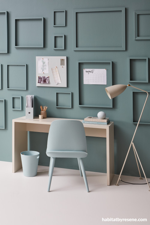 Office, green office, nature-inspired office featuring Resene Thor