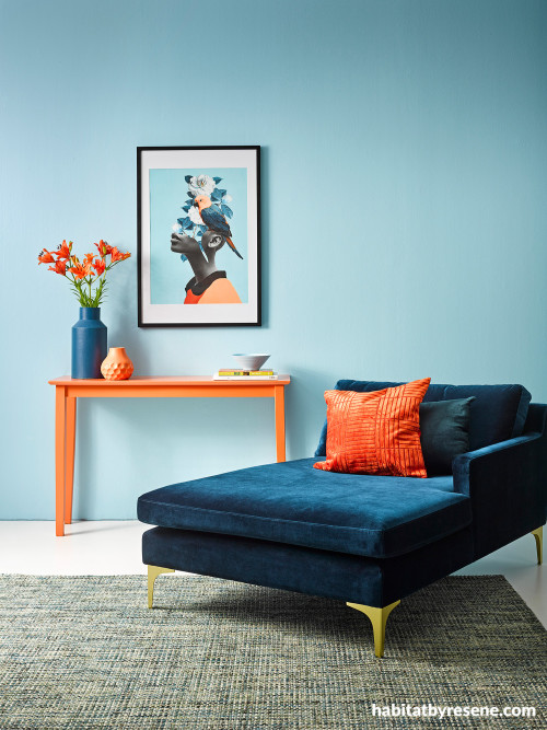 Living room, living room featuring Resene Bluetooth