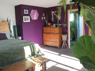 A maximalist mid-century home brought to life with colour and hard work