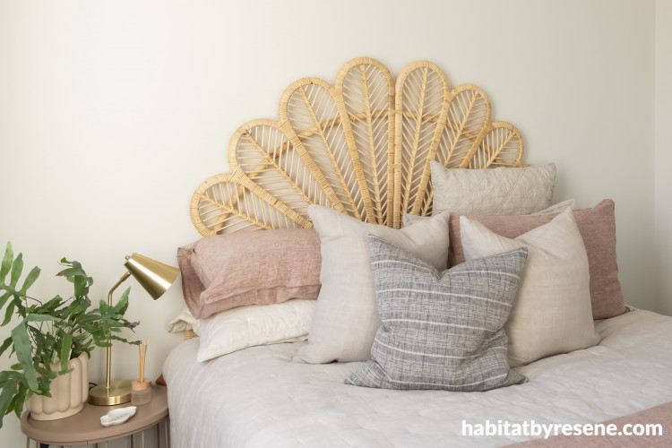 Bedroom, neutral bedroom, white bedroom featuring earthy tones