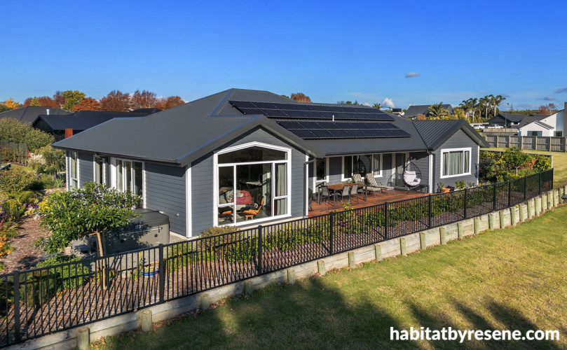 Home exterior painted in Resene Half Tuna