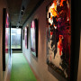 Hallway painted in Resene Half Concrete