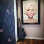 Hallway painted in a pink shade Resene Cherub