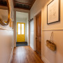 Hallway painted in Resene Milk White