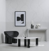 Living room, monochrome living room, neutral living room