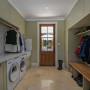 Mudroom and laundry painted in Resene Stone Age