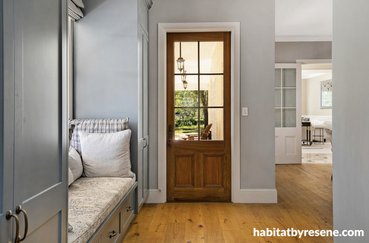 Kitchen painted in Resene Half Silver Chalice