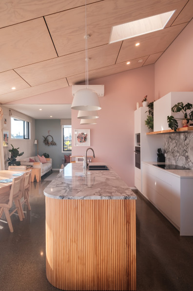 Perfectly pitched: A colourful, climate-savvy home in Te Awa