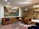 Living room painted in Resene Wheatfield