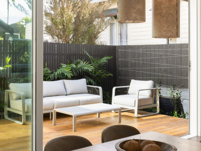 Clever design and soft tones for a compact home Clever design and soft tones for a compact home