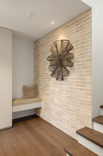 Clever design and soft tones for a compact home