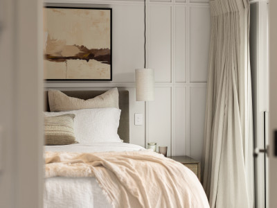 Clever design and soft tones for a compact home Clever design and soft tones for a compact home