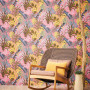 Yellow, pink, blue and more colours in wallpaper