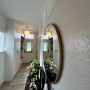 Hallway with white glossy finish 