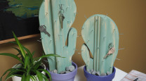 Prickly perch: A DIY cactus key holder photo