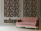 Floral pattern living area featuring Resene Wallpaper