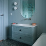 Bathroom painted in Resene Double Duck Egg Blue