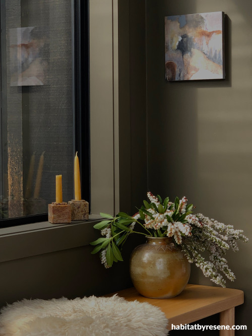 Entranceway painted in Resene Lisbon Brown