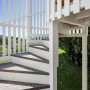 Exterior staircase in Resene Sea Fog.
