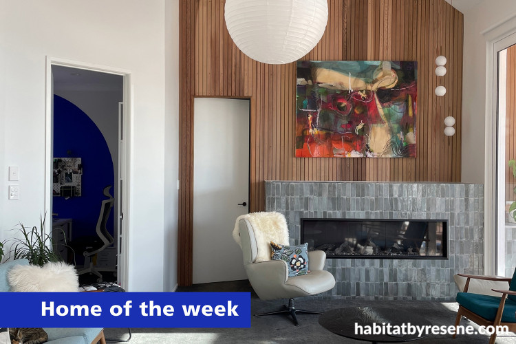 Living area featuring Resene Wan White