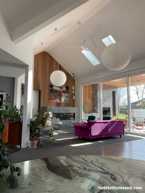 Living room featuring Resene Wan White