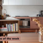 Kitchen featuring Resene Summer Rose and Resene Half Black White