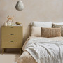 Bedroom, bedroom with painted walls featuring a textured effect